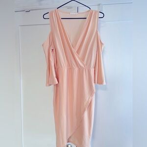 Light Pink Shoulder cut-out Dress. Worn 1x.